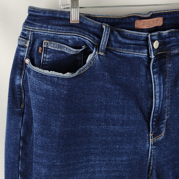 Judy Blue Jeans Womens Plus 22W Hi Rise Skinny Fit Blue Denim (40x28) - Picture 3 of 10